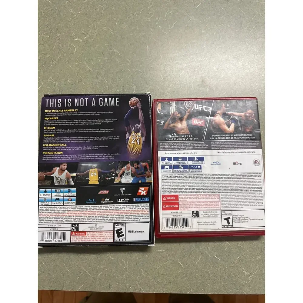 PlayStation 4 Game Lot (2 Games) – NBA 2K17 Legend Edition & UFC 3